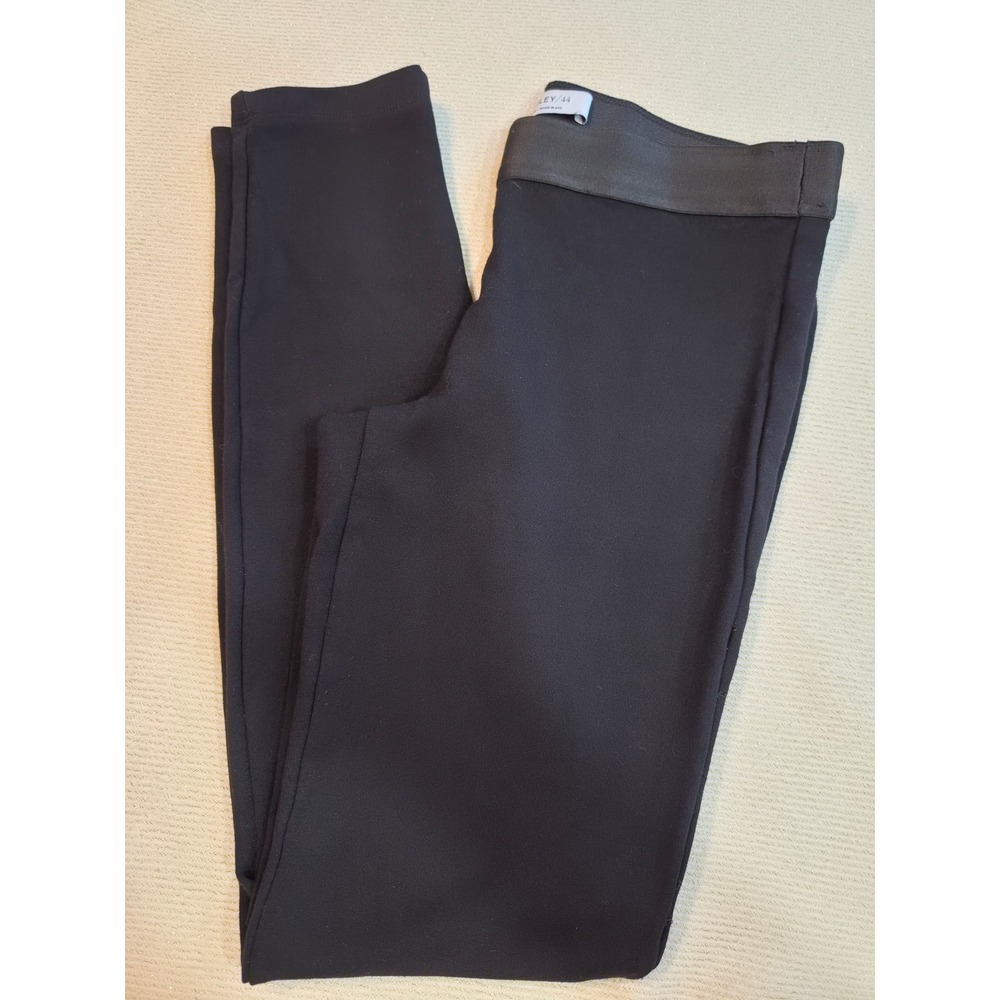 Bailey 44 Black Ponte Knit Slim Fit Front Seam Pull On Pants Small - Picture 2 of 5